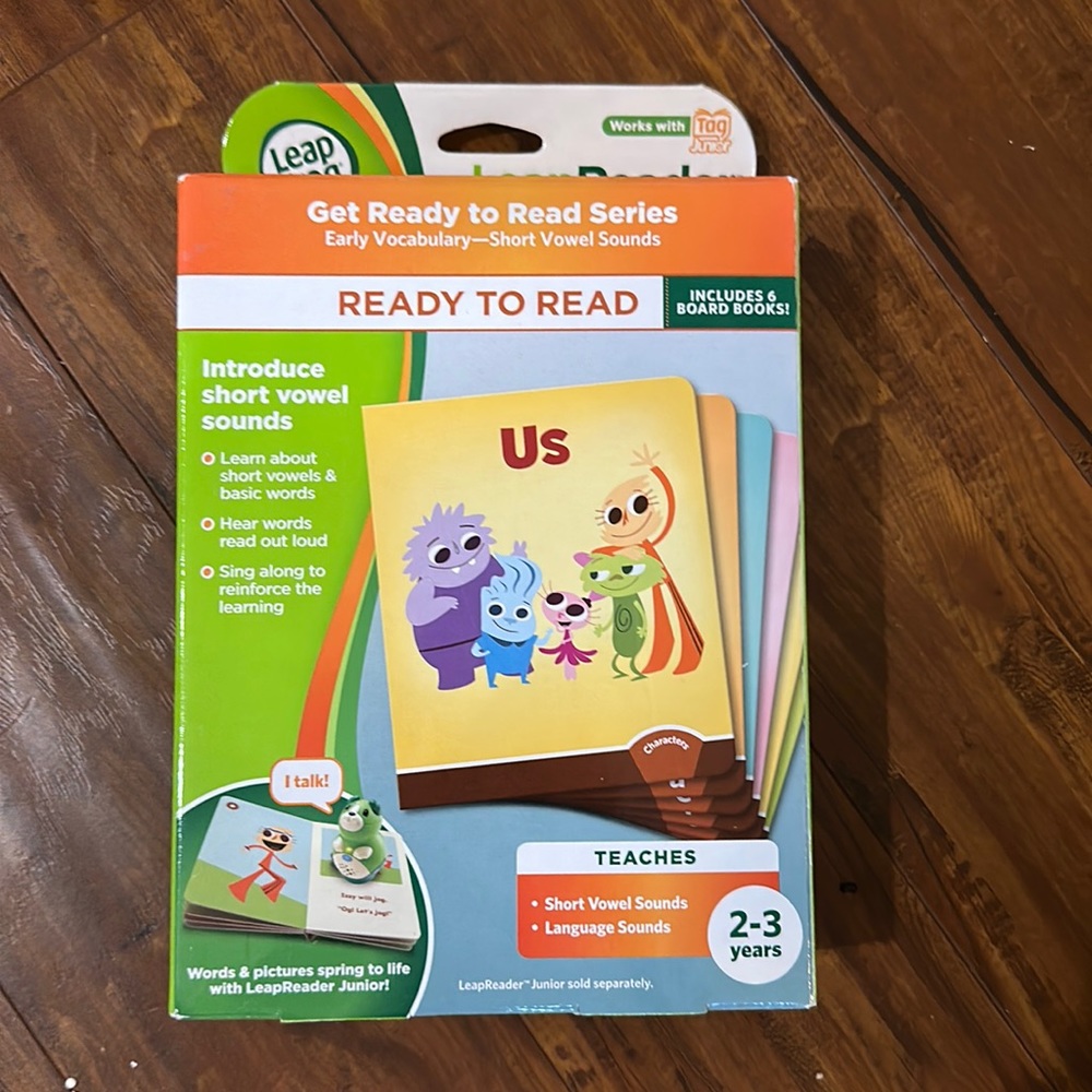 Leap frog Tag Leap Reader Jr ready to read 6 book‎ set NEW